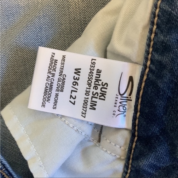 Silver Suki Ankle Jeans - Picture 2 of 3